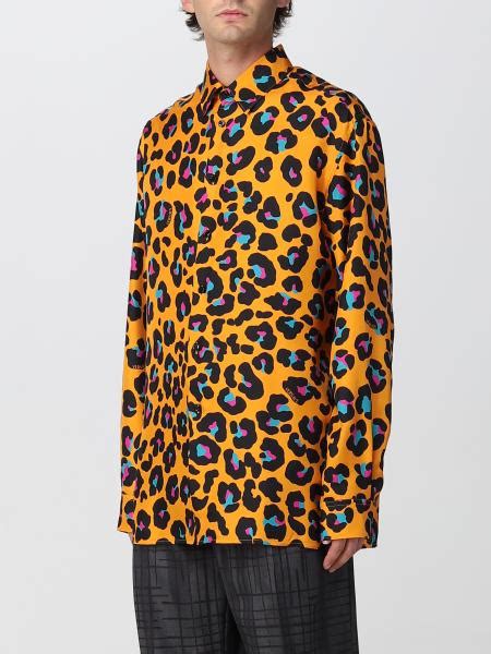 camicia uomo versace leopardate|VERSACE.